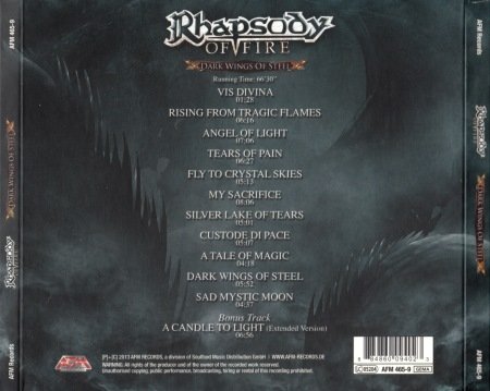 Rhapsody Of Fire - Dark Wings Of Steel (Limited Edition) 2013